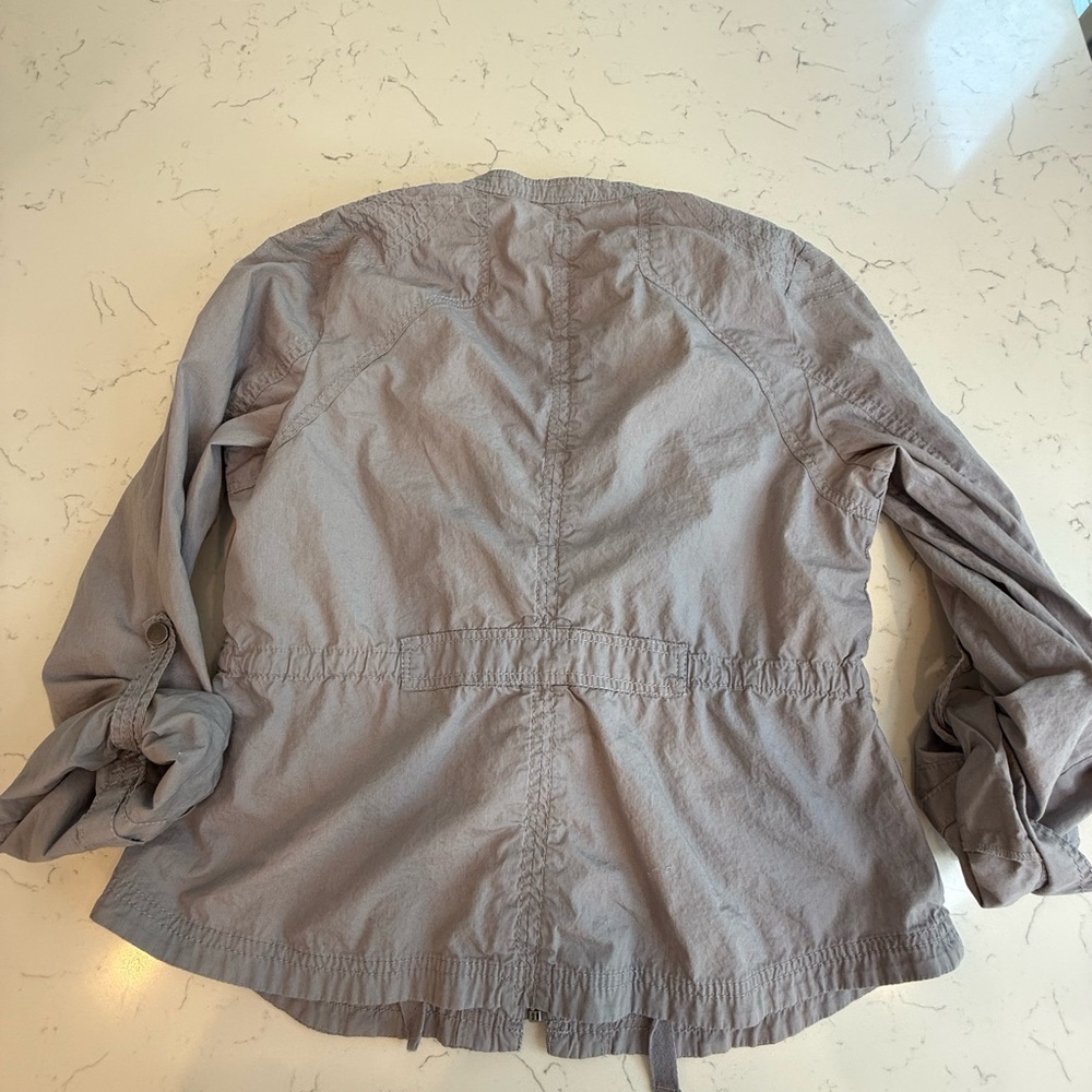 Express Gray Utility Jacket Lightweight Casual - image 5